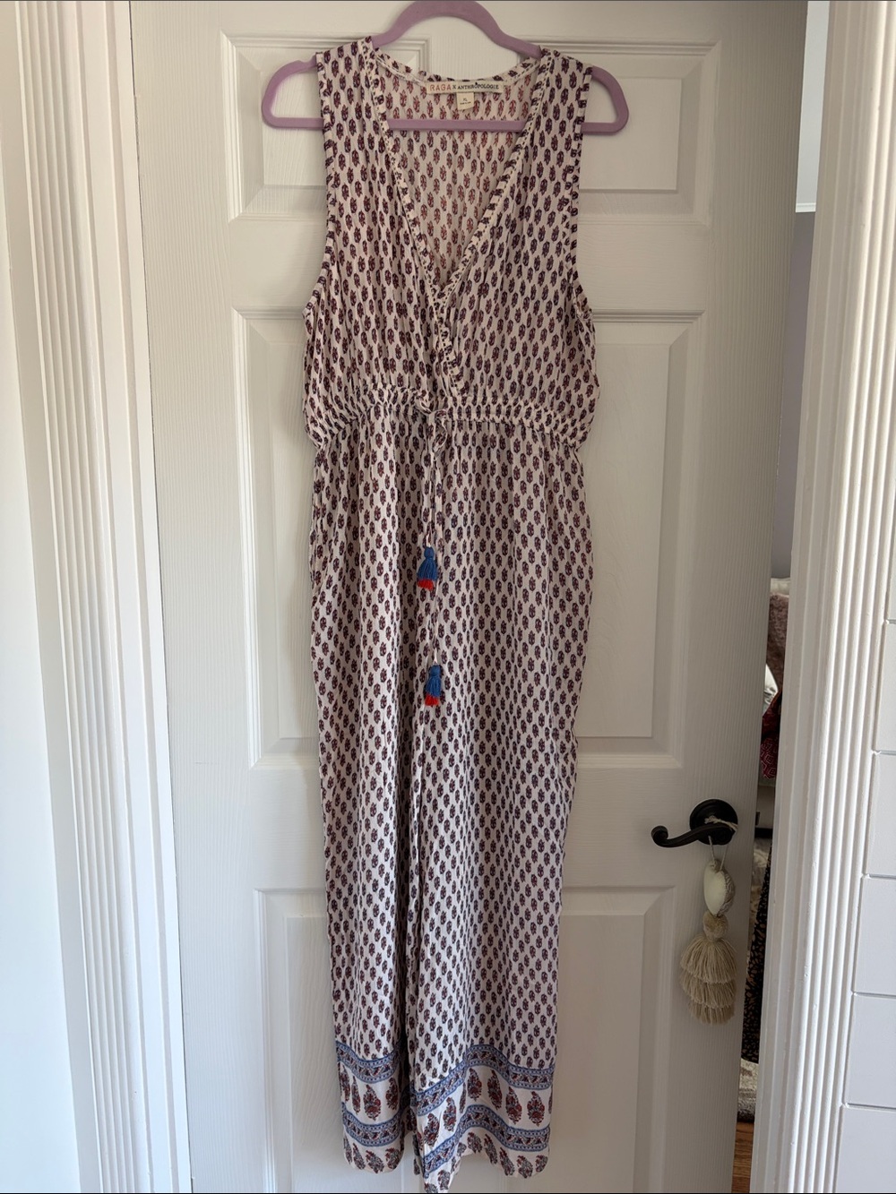 Raga x Anthropologie Printed Coverup Jumpsuit Size XL